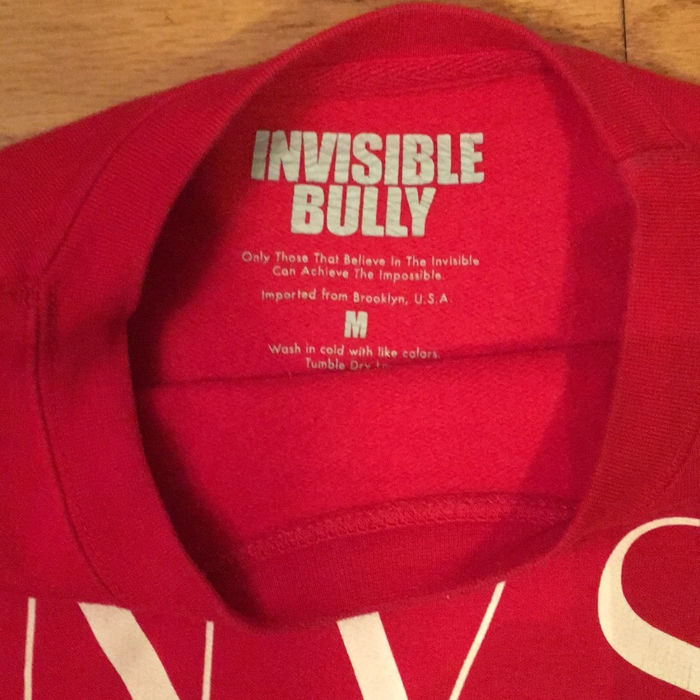 PRE-OWNED MEN’S INVISIBLE BULLY FLEECE SWEATSHIRT - Picture 3 of 8